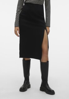 Юбка Vero Moda VM HORSE CALF SKIRT, черный