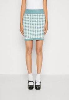 Юбка мини VILA VICHEKINA SHORT SKIRT, цвет arctic/cloud dancer