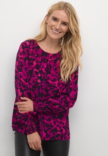 Блуза Kaffe BPPILOMA LONG SLEEVE, цвет black pink flowers print