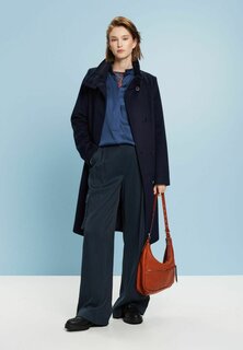 Блузка Esprit MIT GEKNÖPFTER FRONT, цвет grey blue