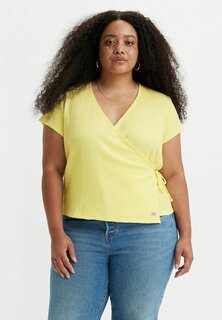 Блузка Levi&apos;s PL DG POINTELLE WRAP, цвет powdered yellow Levis