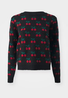 Свитшот Pieces PCCHERRY CREW NECK, черный