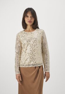 Блузка Selected Femme Petite SLFNOEL SEQUINS, золотой