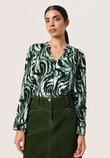 Блузка Soaked in Luxury SLKENNA LS, цвет kombu green swirl