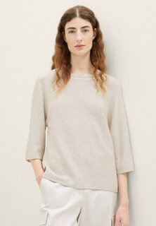 Свитшот TOM TAILOR MIT RAGLANÄRMEL, цвет clouds grey melange