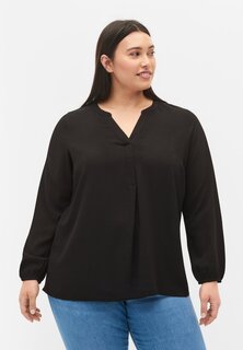 Блузка Zizzi С V-образным вырезом, черный