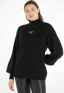 Свитшот Tommy Jeans TJW RLX TURTLENECK LOFTY, черный