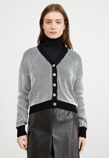 Куртка DKNY КАРДИГАН РЕБКА, цвет black/ivory