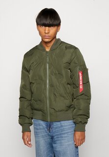 Бомбер Chaquetas Alpha Industries MA-1 LOGO PUFFER, темно-оливковый