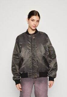 Бомбер Chaquetas BDG Urban Outfitters OVERSIZED, цвет washed black