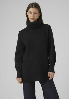 Свитшот Vero Moda ANJASTINNA LONG, черный