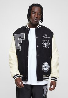 Бомбер Chaquetas FUBU COLLEGE VARSITY, цвет black cream