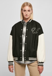 Бомбер Chaquetas Urban Classics BIG U COLLEGE, цвет black palewhite