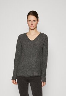 Свитшот Vero Moda VMCREWLEFILE V NECK, цвет medium grey melange