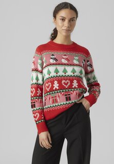 Свитшот Vero Moda VMXMASMIX O NECK, цвет chinese red