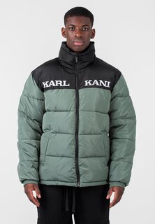 Куртка Karl Kani RETRO ESSENTIAL PUFFER, цвет dusty green