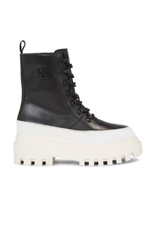 Ботинки на платформе Calvin Klein Jeans FLATFORM LACE UP, цвет black/bright white