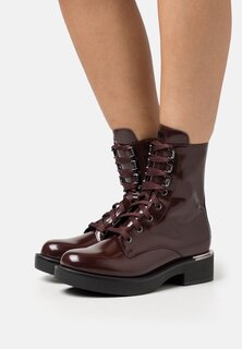 Ботинки на платформе DKNY TALMA COMBAT BOOT, бордовый