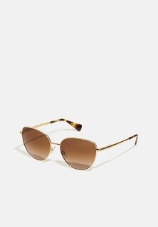 Солнцезащитные очки Ralph Lauren, блестящего золотого цвета.