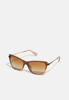 Солнцезащитные очки Ralph Lauren, блестящие прозрачно-коричневые.