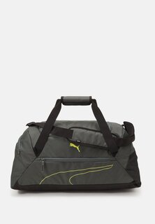 Спортивная сумка Puma FUNDAMENTALS SPORTS BAG M UNISEX, минерально-серый/лаймовый блеск