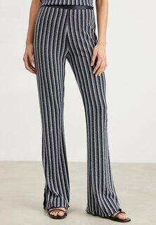 Брюки Mads Nørgaard БРЮКИ ИЗ ДЖЕРСИ, цвет glitter stripe/ silver