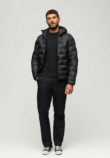 Куртка Superdry КОРОТКИЙ СТЕГАНЫЙ ПУХОВИК, черный