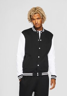 Куртка Urban Classics 2-TONE COLLEGE SWEATJACKET, цвет black/white