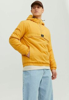 Ветровка Jack &amp; Jones ПОЛОВИННАЯ МОЛНИЯ, цвет honey gold