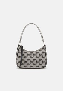 Сумка MICHAEL Michael Kors JET SET SM CHAIN ​​POUCHETTE, черный/светло-кремовый