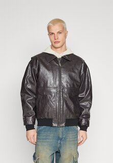 Куртка из синтетической кожи BDG Urban Outfitters UNISEX FLIGHT JACKET, темно-коричневый