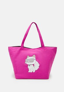 Сумка-тоут KARL LAGERFELD IKONIK CHOUP SHOPPER, цвет lotus pink