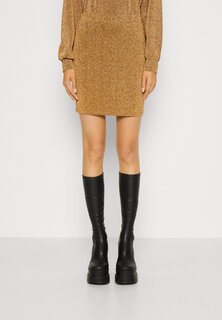 Мини-юбка VILA VIMYNTE SHORT SKIRT, цвет gold colour