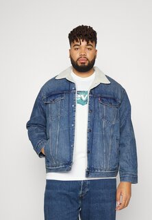 Джинсовая куртка Levi&apos;s Plus BIG TRUCKER, цвет blue denim Levis