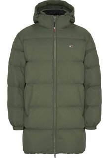 Пальто Tommy Jeans ESSENTIAL, цвет drab olive green