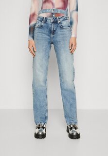 Джинсы прямого кроя Karl Lagerfeld Jeans, стираные, цвет washed mid blue