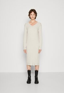 Платье Object OBJALICE L/S NOOS, серебристо-серый/меланж
