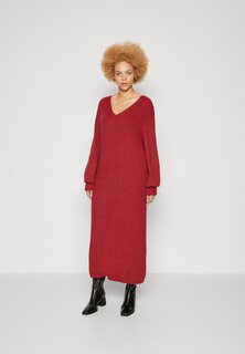 Платье Object OBJMALENA DRESS, красный георгин меланж