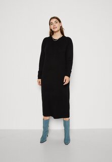 Платье Point Vero Moda Curve VMCPLAZA O NECK CALF DRESS, черный