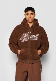 Толстовка Karl Kani KM VARSITY TEDDY FULL ZIP, коричневый