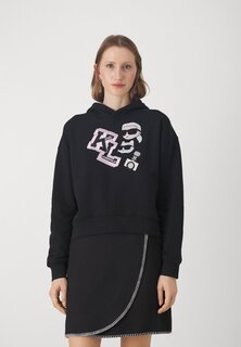 Толстовка KARL LAGERFELD ХУДИ IKONIK VARSITY, черный