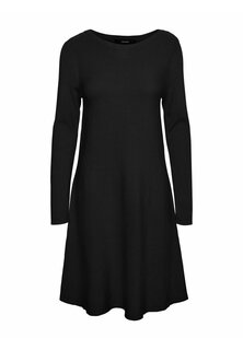 Платье Vero Moda Curve VMCNANCY LS BOATNECK GA EXC CUR, черный