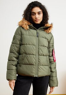 Зимняя куртка Alpha Industries ПУФФЕР АЛЬФА, цвет sage green