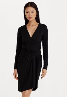 Платье из джерси Lauren Ralph Lauren RUTHMAY LONG SLEEVE DAY DRESS, черный