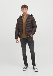 Зимняя куртка Jack &amp; Jones WATTIERTE KAPUZEN, цвет seal brown