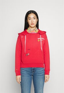 Толстовка Polo Ralph Lauren ДЛИННЫЙ РУКАВ, цвет sunrise red