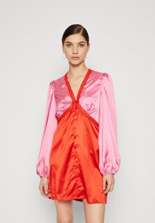 Платье-рубашка Never Fully Dressed MINI LOUELLA, цвет red/pink