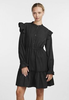 Платье-рубашка Pieces MINI PCSIRASI, черный