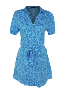 Платье-рубашка Trendyol, синее