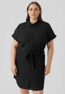 Платье-рубашка Vero Moda Curve, цвет black